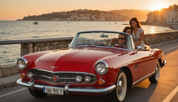 Quelle est la meilleure voiture de collection à louer pour découvrir Nice en amoureux ?